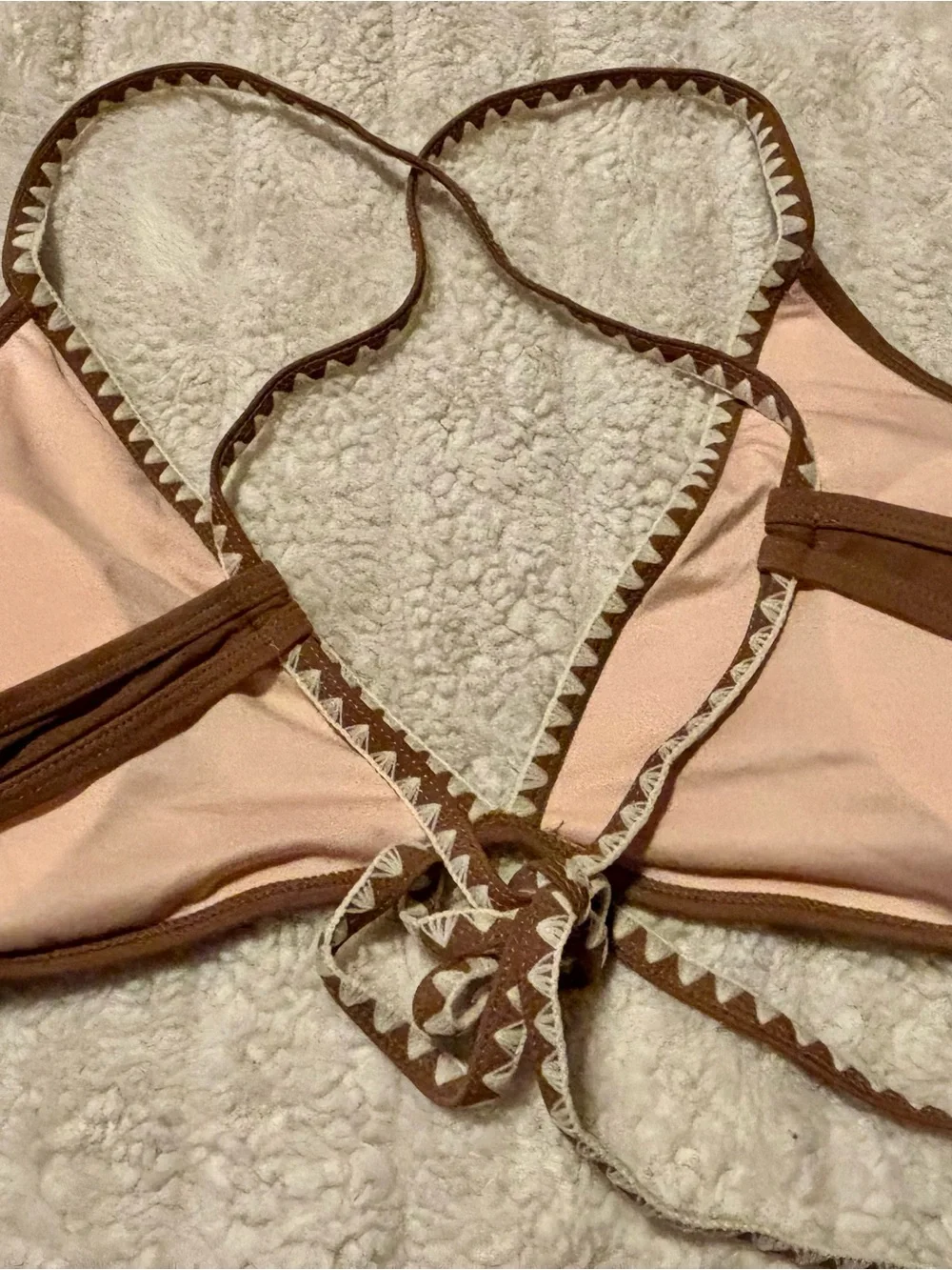 Cupshe Brown Bikini Top
